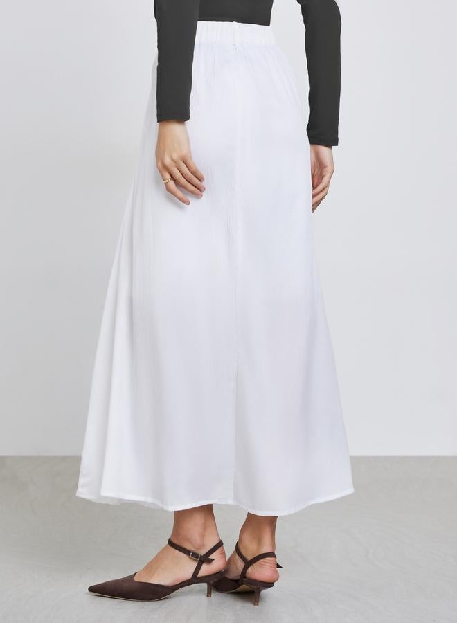 ستايلي تنورة طويلة بحافة واسعة - Image 4