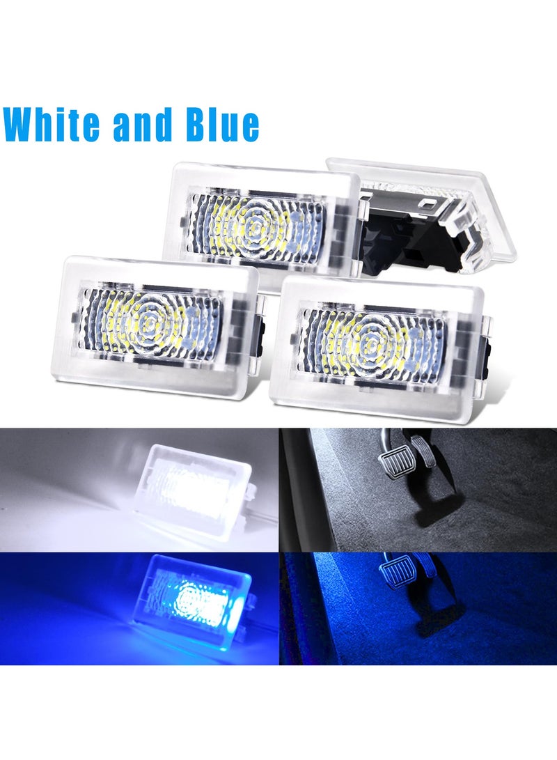 Upgrade Replacement Light Kit for Tesla Model 3 X S Y Interior Ambient Accessories Fit Footwell Lighting Trunk Frunk LED Door Puddle Lamp Glovebox Lights Brighten Up Easy DIY Install (White and Blue) - Image 5