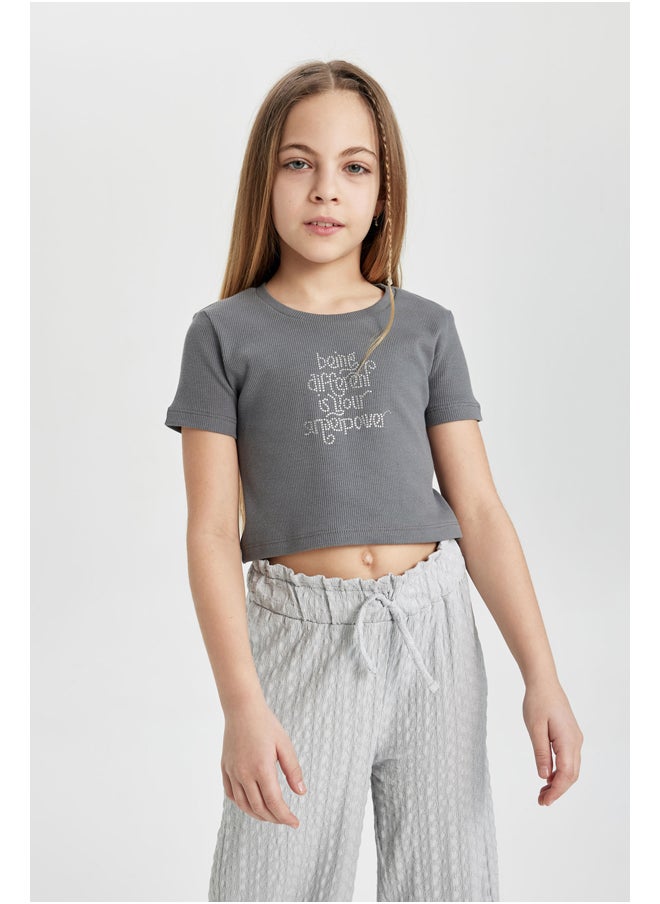 DeFacto - Girl Cropped Fit Knitted Set - 2 Pack - Image 1