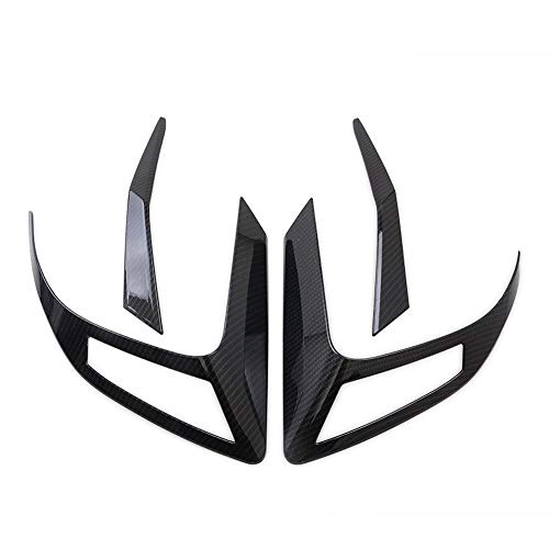 Kadore Carbon Fiber Color Rear Tail Light Eyebrow Cover Trim for Honda Civic 2016-2020 2021 Sedan 10th Gen 4-pc - Image 5