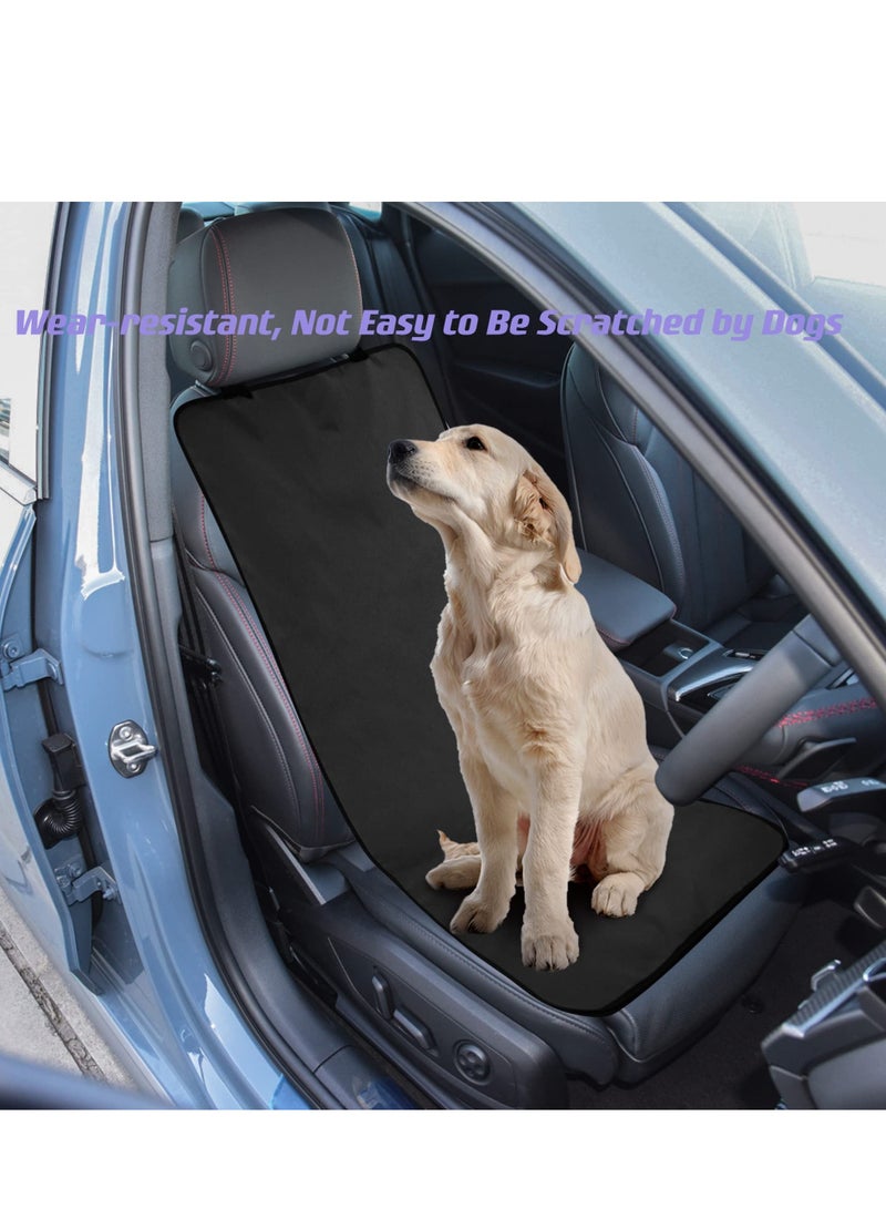 SYOSI Car Seat Cover for Dogs Front,Waterproof ScratchProof, Nonslip, Universal Front Seat Protector 2Pcs,Black - Image 5
