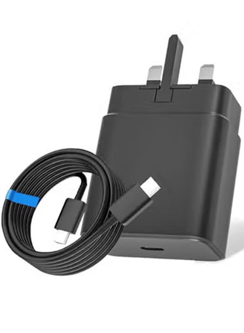 25W Fast Charger for Samsung,PD3.0 USB-C Charger for Samsung Galaxy S23 Ultra S23+ S23 S22 Ultra S21+ A53 5G A54 Z Fold/Flip 4 Tab S8 Ultra, Power Adapter Plug with 1M Type C Cable - Image 1