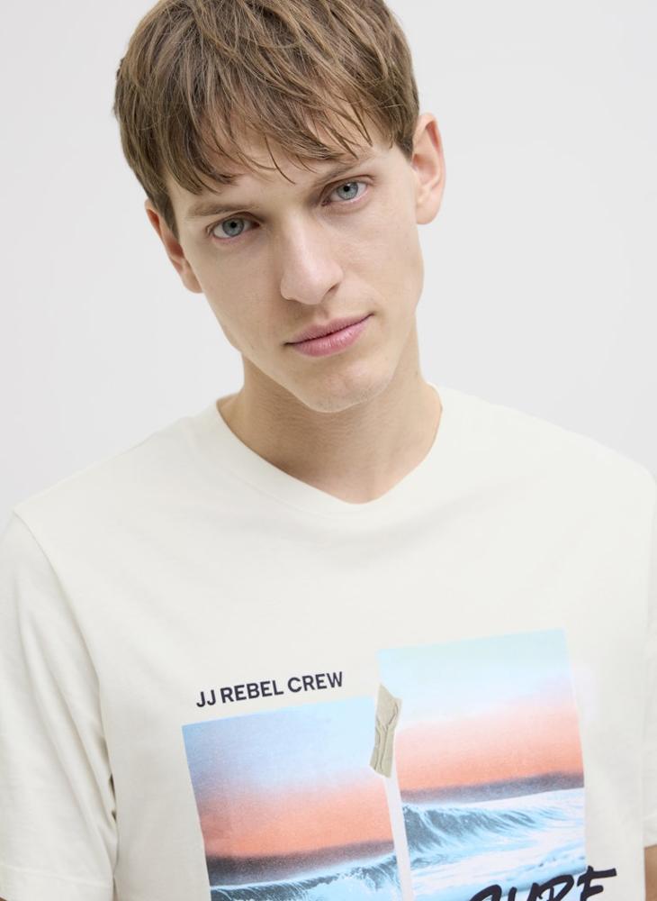 JJ Rebel by Jack & Jones Jreblarry Tee Ss Crew Neck T-Shirt  - Image 3