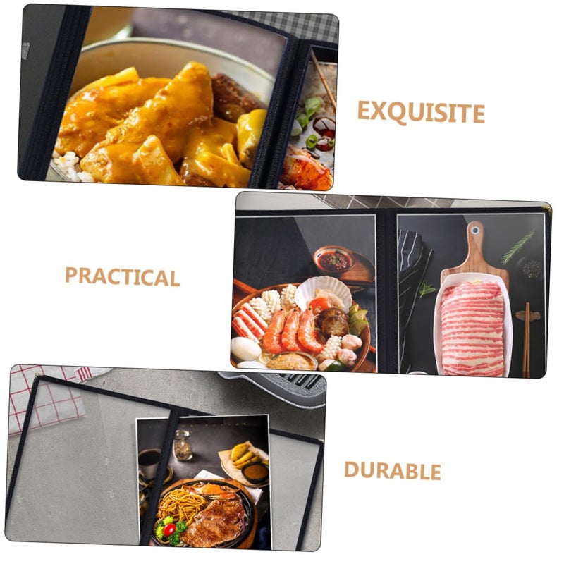 A4 Menu Cover Sturdy Menu Protector Folder for Drinks and Food Protective Cover for Cafe and Catering - Image 4