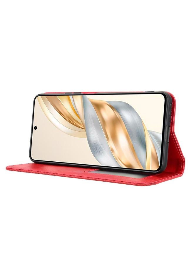 S-TOP Case For Honor X60 5G / X9C Smart Magnetic Buckle Retro Texture Leather Phone Case - Image 5