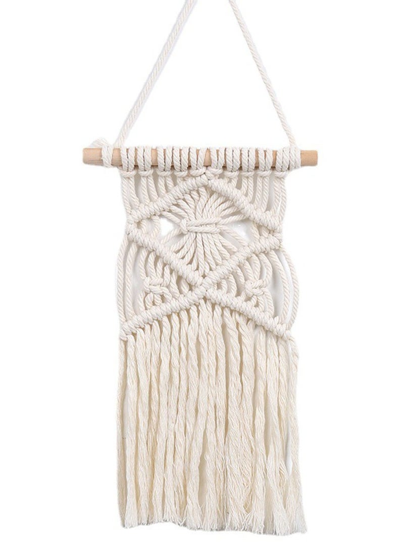 عام نسيج منسوج يدويًا على الطراز الشمالي معلق على الحائط شرابة معلقة لتزيين جدران غرفة الأطفال خلفية معلقة - Image 1