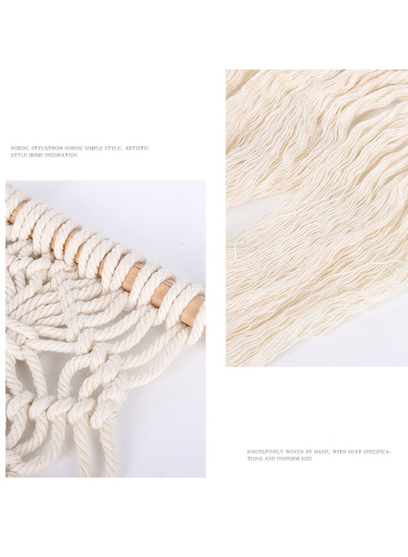 عام نسيج منسوج يدويًا على الطراز الشمالي معلق على الحائط شرابة معلقة لتزيين جدران غرفة الأطفال خلفية معلقة - Image 3