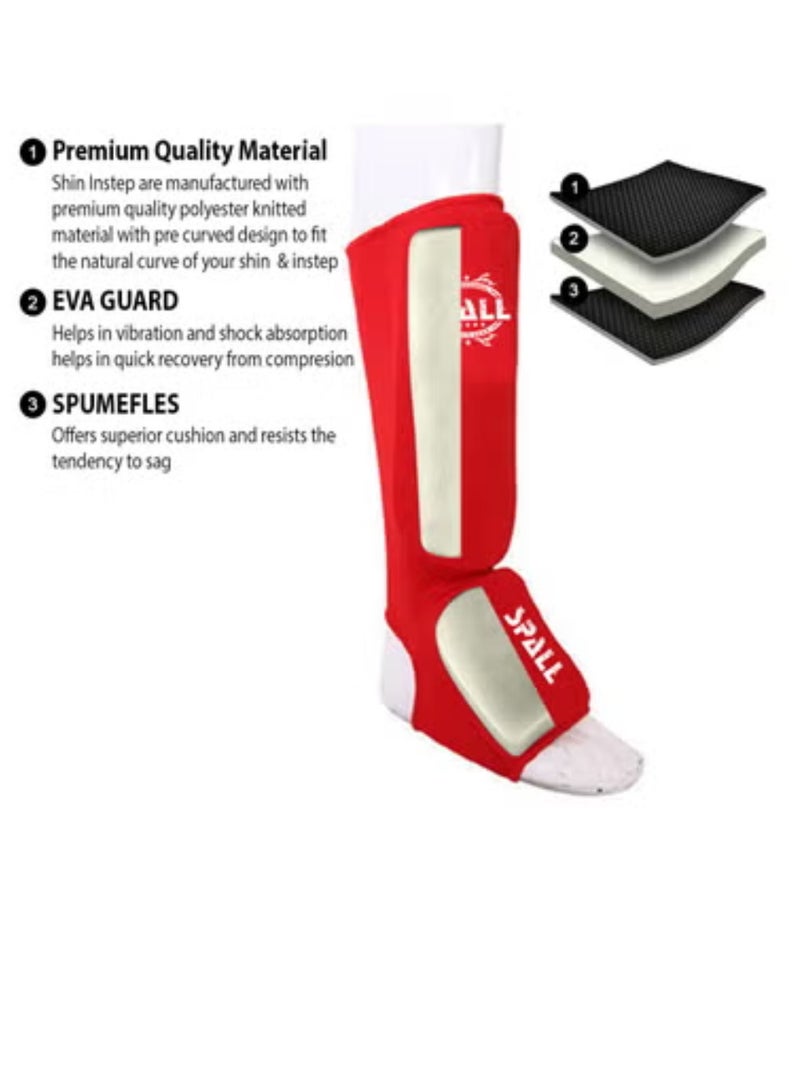 Spall Shin Instep Guard Protective Leg Pad For Wrestling Sparring Karate MMA Muay Thai Boxing Kickboxing Sports Training Protective Gear Ideal For Men And Women - Image 2