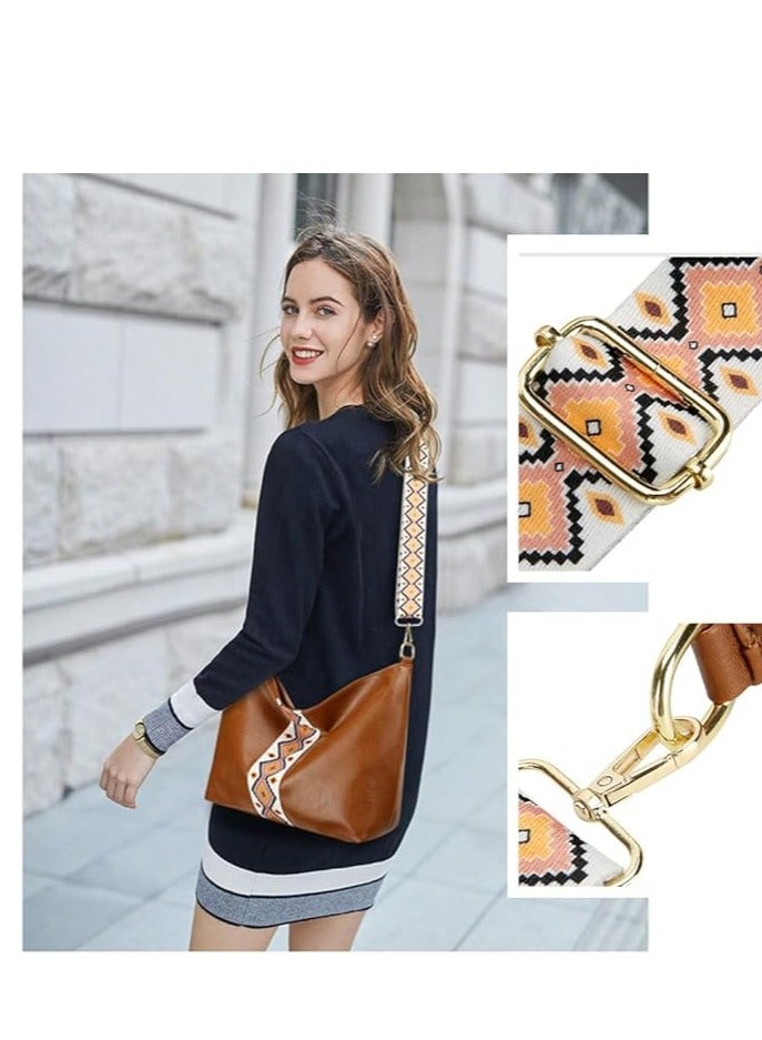 iCozzier iCozzier Hobo Crossbody Bags for Women Vegan Leather Handbags Purses for Women Tote Purse Shoulder Bag with Wide Strap  - Image 2