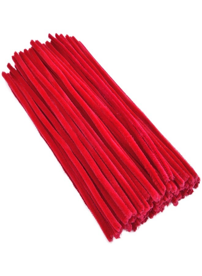 Hapeper 200 Pieces Christmas Pipe Cleaners Chenille Stems for Arts Crafts Projects Supplies (Red) - Image 2