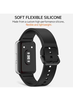 O Ozone Silicone Band For Samsung Galaxy Fit 3, Soft Adjustable Sport Breathable Replacement Watch Strap Loop for Men Women- pink sand/chrry  - Image 2