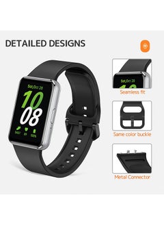 O Ozone Silicone Band For Samsung Galaxy Fit 3, Soft Adjustable Sport Breathable Replacement Watch Strap Loop for Men Women- pink sand/chrry  - Image 4