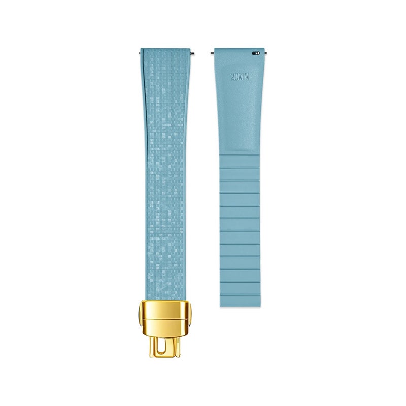 Bluejw CTSizable Mosaic Pattern Fluoroelastomer Watch Band – Replace the Watch Strap for 18mm 19mm 20mm 21mm 22mm Universal Luxury Watches - Image 1