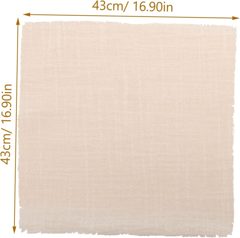 12Pcs Large Square Polyester Dinner Napkins with Decorative Fringed Edges for Weddings and Events Soft and Reusable Table Napkins for Home and Restaurant Use Elegant - Image 2