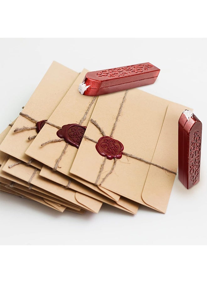Organizer 12 Pieces Sealing Wax Sticks with Wicks for Letter Seal Wax Stamp, Wedding Invitations, Packaging Decoration, Christmas Gift Ideas (Color) - Image 4
