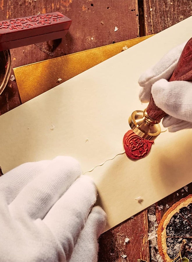 Organizer 12 Pieces Sealing Wax Sticks with Wicks for Letter Seal Wax Stamp, Wedding Invitations, Packaging Decoration, Christmas Gift Ideas (Color) - Image 3