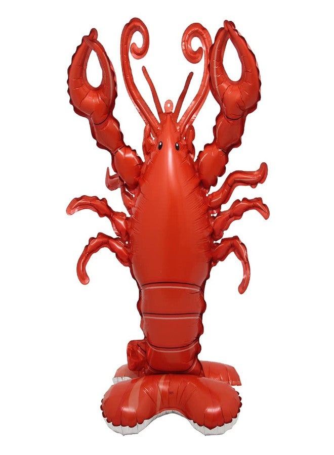RUIANSI Selfstand 3D Animal Fox Koala Lion Elephant Panda Cow Rabbit dinosaur Triceratops Stegosaurus Baby shower Ball Foil Balloons Birthday Party Baby Shower Decorations Kids Toys (Base Lobster) - Image 3