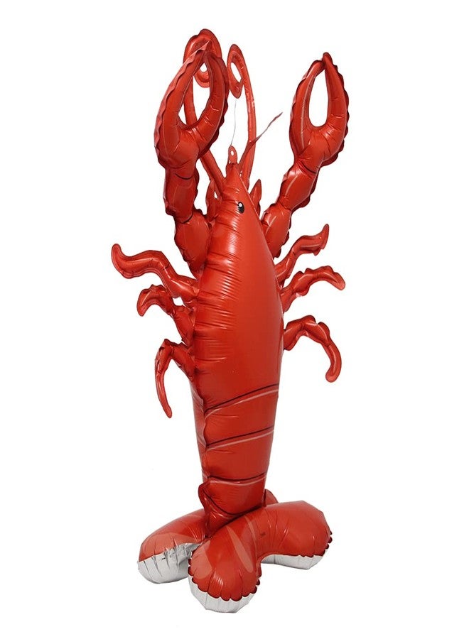 RUIANSI Selfstand 3D Animal Fox Koala Lion Elephant Panda Cow Rabbit dinosaur Triceratops Stegosaurus Baby shower Ball Foil Balloons Birthday Party Baby Shower Decorations Kids Toys (Base Lobster) - Image 4
