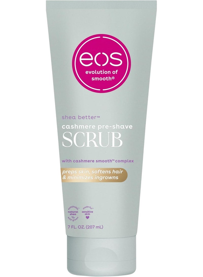 eos Cashmere Skin Collection Pre-Shave Scrub- Vanilla Cashmere Scented, Body Scrub, 7 fl oz - Image 1