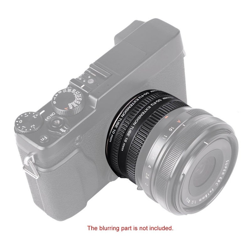 ANDOER Viltrox DG-FU Auto Focus AF Extension Tube Ring 10mm 16mm Set Metal Mount for Fujifilm X Mount Macro Lens - Image 5