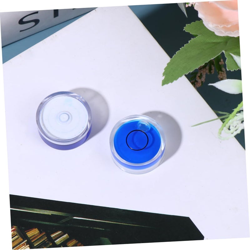 Blue Acrylic Bubble Level 10Pcs High Precision Spirit Level for Picture Frame Hanging and DIY Projects - Image 4