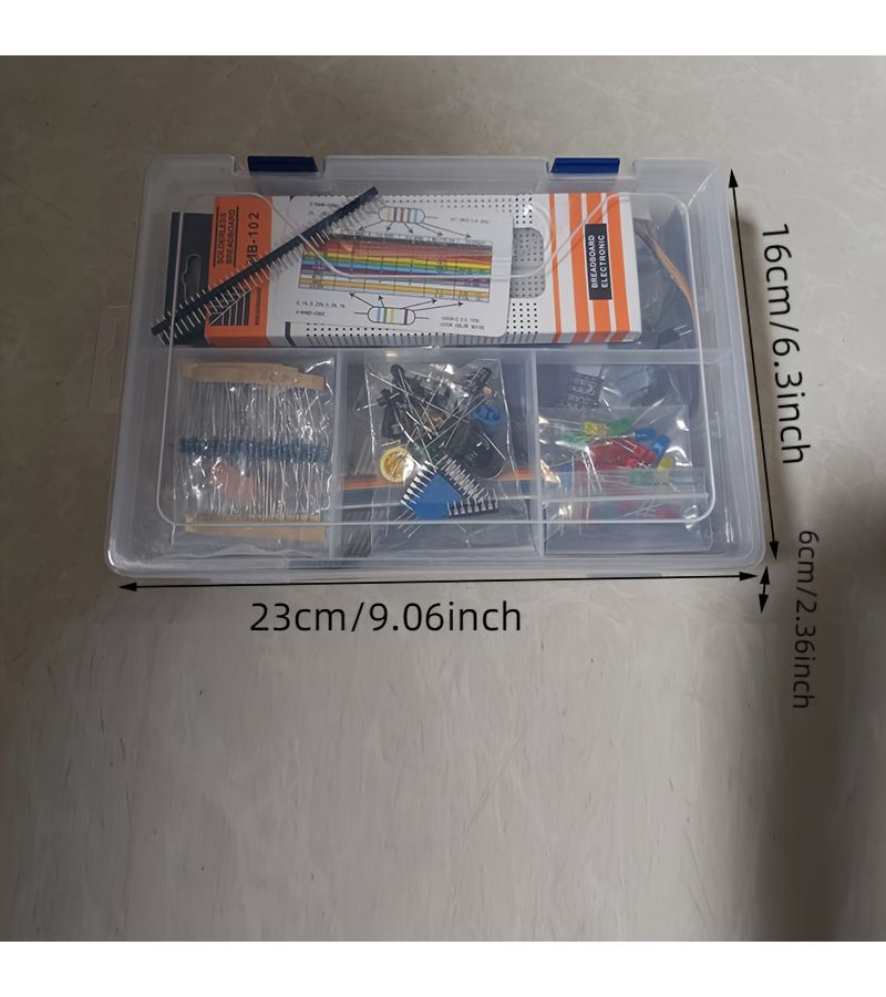 Electronics Kit Arduino Starter With LCD1602 Breadboard Servo Sensors LEDs - Image 3