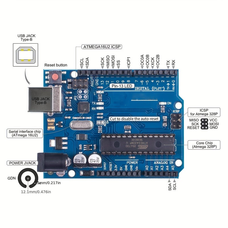 Electronics Kit Arduino Starter With LCD1602 Breadboard Servo Sensors LEDs - Image 4
