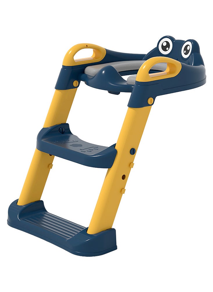 Perfii - Foldable Infant Potty Training Seat Urinal Backrest Chair with Adjustable Step Stool Ladder Safe Toilet Chair for Baby Kids - Image 1