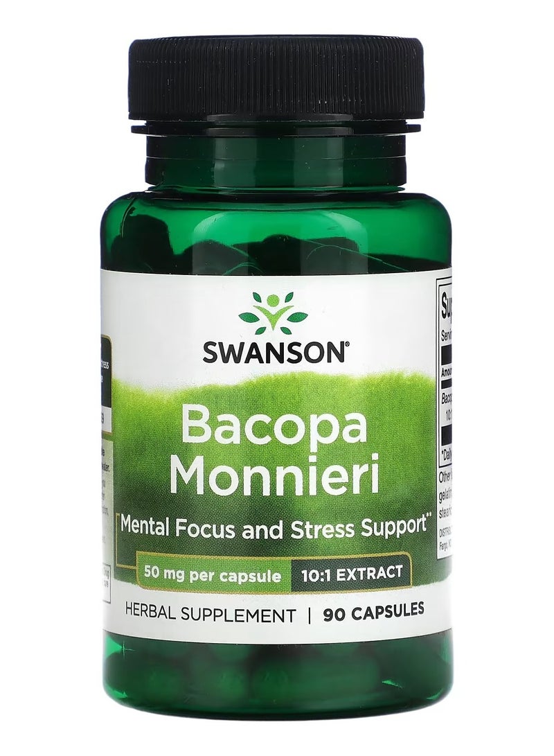 Swanson, Bacopa Monnieri, 50 mg Per Capsule, 90 Capsules