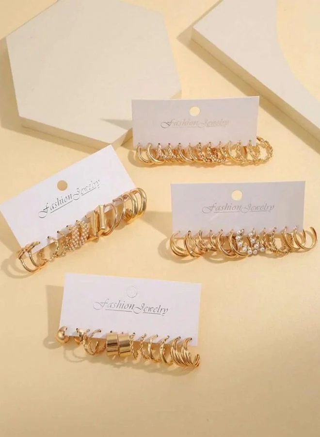 تايك تو 6pairs Gold Hoop Earrings Sets
