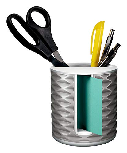 Post It Post-it Note Dispenser with Post-it Pop-up Notes, White Base with Grey Geometric Pattern, 1 Aqua Splash 3 in. x 3 in. Super Sticky Note Pad, Classroom or Office Supplies - Image 3