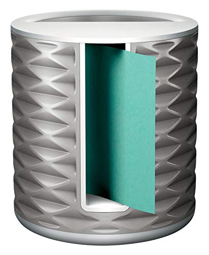 Post It Post-it Note Dispenser with Post-it Pop-up Notes, White Base with Grey Geometric Pattern, 1 Aqua Splash 3 in. x 3 in. Super Sticky Note Pad, Classroom or Office Supplies - Image 2
