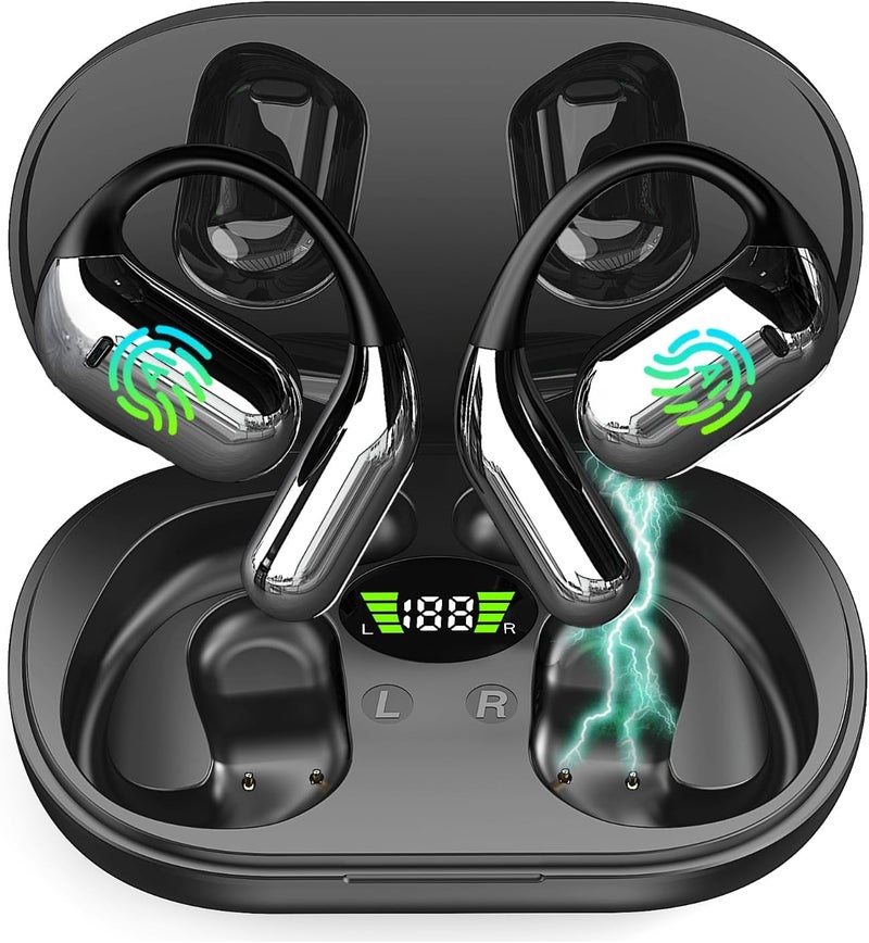 senbowe Translator Earbuds Real-Time 144 Languages ​​& Accents, 3-in-1 with Charging Case, Audifonos Traductores Inglés Español Bluetooth Headphones for Travel Business Compatible with iOS & Android  (Black) - Image 1