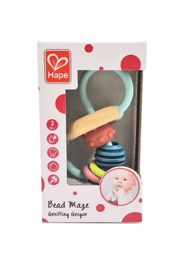 هيب لعبة هابي متاهة الخرز للتسنين للأطفال | متاهة حسية برمز اللانهاية بخرز وأقراص ملموسة | تنمية المهارات الحركية الدقيقة واللمسية | آمنة من عمر 0 شهر - Image 4
