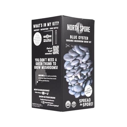 North Spore Organic Blue Oyster Mushroom Spray & Grow Kit (4 lb) | Beginner Friendly & Easy to Use | USDA Certified Organic, Non-GMO | Handmade in Maine, USA - Image 3