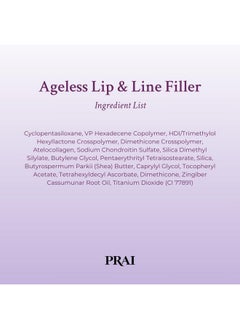 PRAI PRAI Beauty Ageless Lip and Line Filler for Instantly Ageless Lips | Lip Serum that Plumps, Smooths, & Fills In Lines | Moisturizing Lip and Line Filler with Vitamins C & E to Boost Collagen  - Image 2