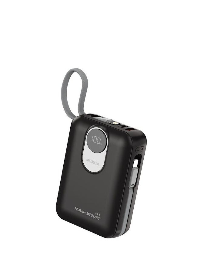 MOXOM Moxom MX-PB159 20,000mAh Power Bank with PD35W, SCP22.5W Fast Charging, Type-C and Lightning Cables, LCD Display  - Image 1