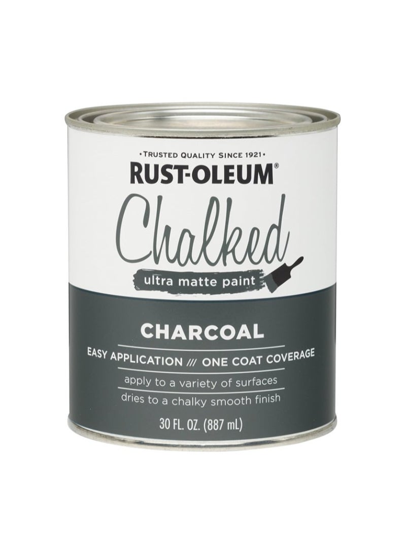 Rust-Oleum Chalked Ultra Matte Paint (887 ml, Charcoal)