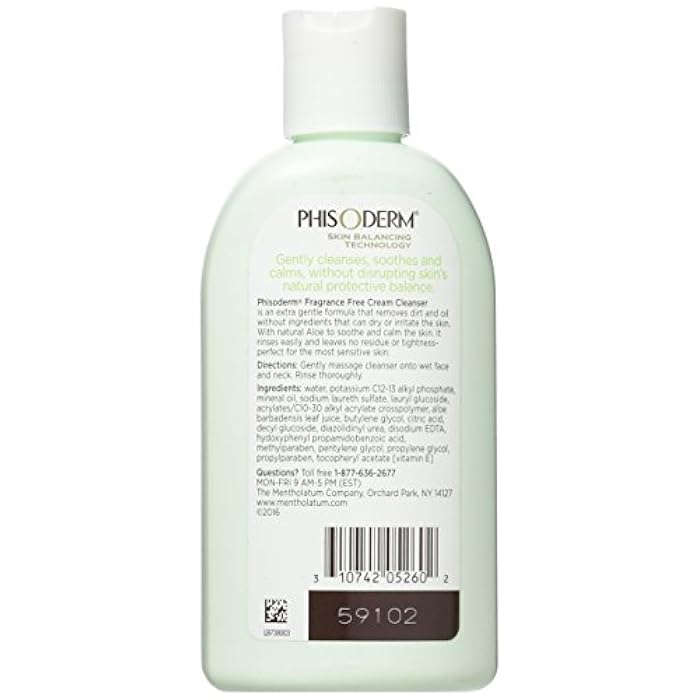 Phisoderm Fragrance Free Cream Cleanser for Sensitive Skin 6 oz - Image 2