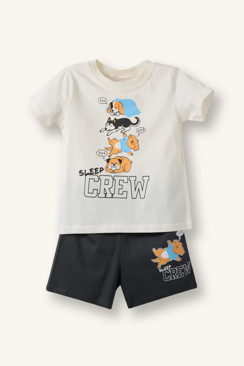 ديفاكتو Baby Boy Printed 2 Piece Pyjamas Set