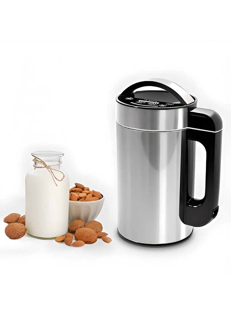 ESSENTIALS 360 Nut Milk Machine with Built in Strainer, Your Sustainable Vegan Kitchen Companion, Stainless Steel Plant Milk Maker for Lactose Free Milk, Almond Milk, Soy Milk, Oat Milk, Cashew Milk, Coconut Milk & More. 5 to 6 Cups Capacity 220 V  - Image 1