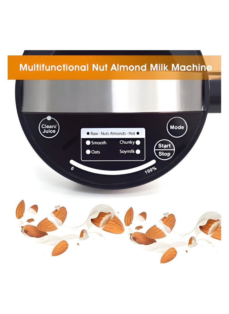 ESSENTIALS 360 Nut Milk Machine with Built in Strainer, Your Sustainable Vegan Kitchen Companion, Stainless Steel Plant Milk Maker for Lactose Free Milk, Almond Milk, Soy Milk, Oat Milk, Cashew Milk, Coconut Milk & More. 5 to 6 Cups Capacity 220 V  - Image 5