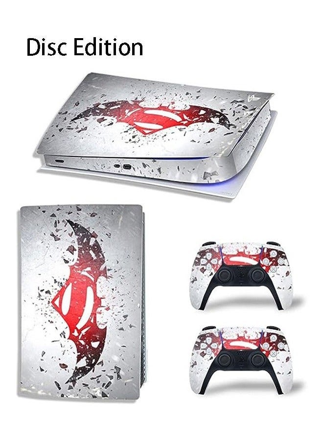 Sony PS5 Disc Edition Skin for Console and Controllers Vinyl Sticker Durable Scratch Resistant Bubble-Free Console Skin  Controller Skin Bundle - Image 1