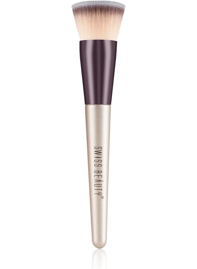 Swiss Beauty Foundation Blender Brush for Makeup | Synthetic Fibres | Easy Blending - Image 1
