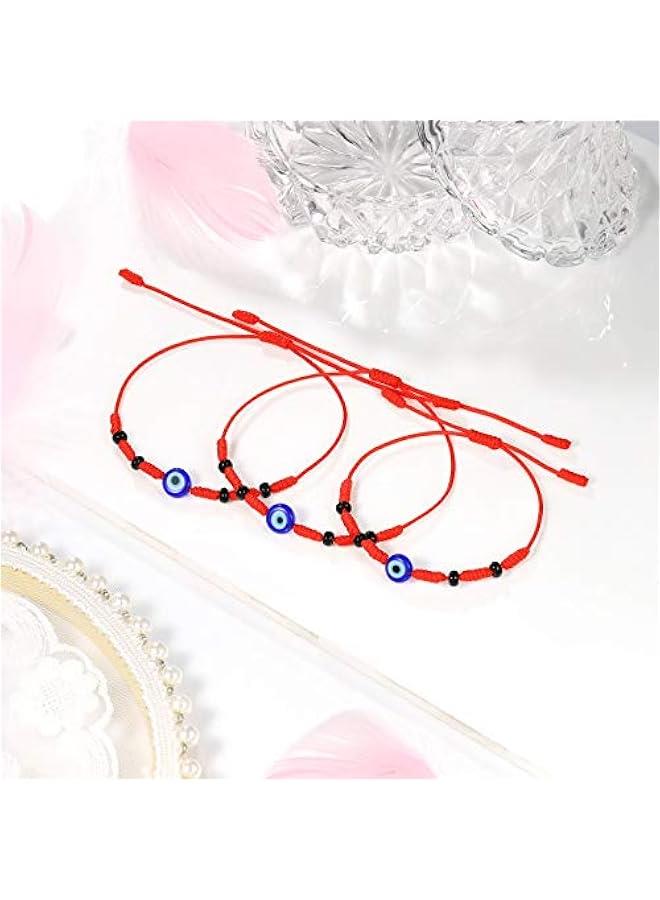 Arabest Evil Eye 7 Knots Bracelet Set for 2/3 Adjustable Lucky Protection Bracelets for Women Men Little Boys & Girls Family - Image 4