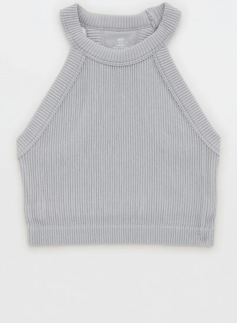 Aerie High Neck Knitted Bra