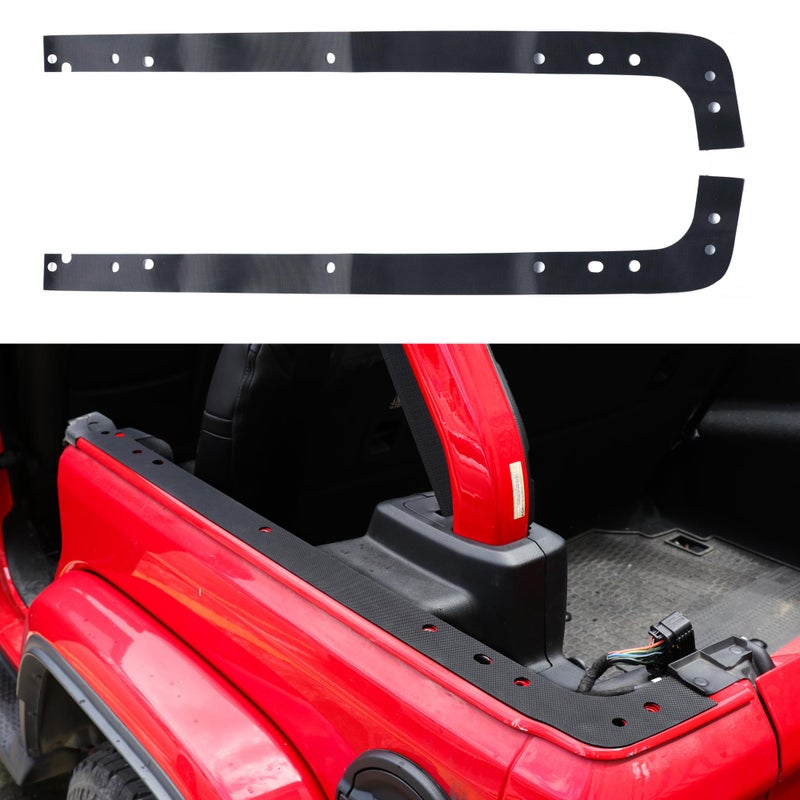 RERPRO Rear Trunk Inner Sill Protector Guards Cover Trim Compatible with 20182025 Jeep Wrangler JL 4 Door 4XE Accessories Cargo Trunk 2 Sides Sill Scuff Plate Bumper Paint Protection 2 Pack Black