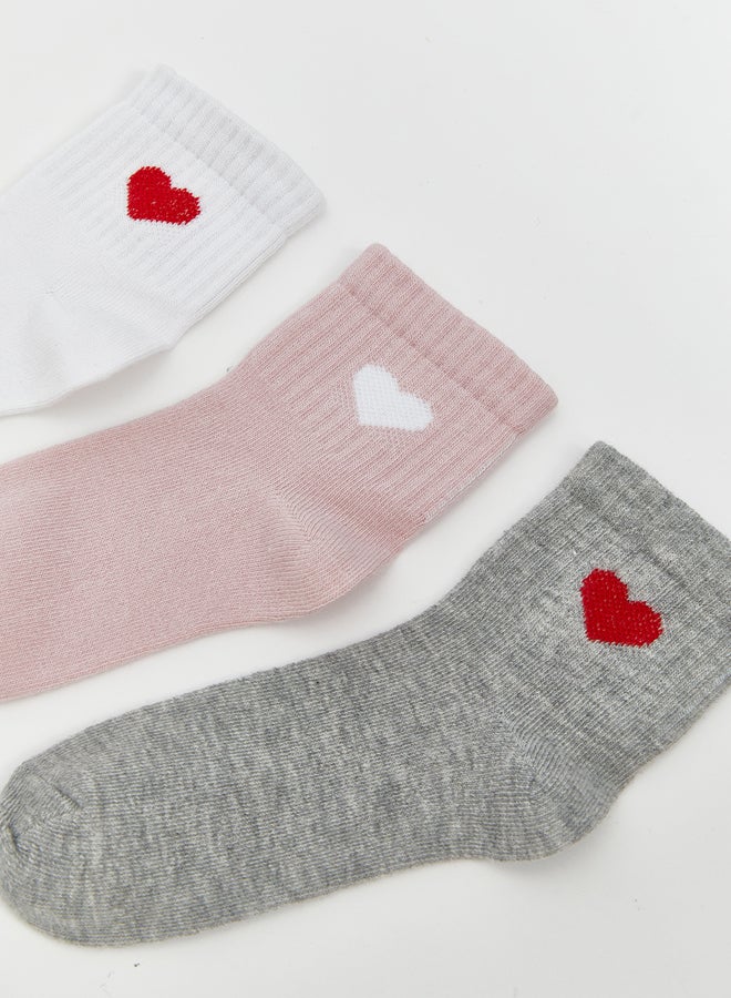 LC WAIKIKI Patterned Girls' Ankle Socks 5 Pack - Image 2