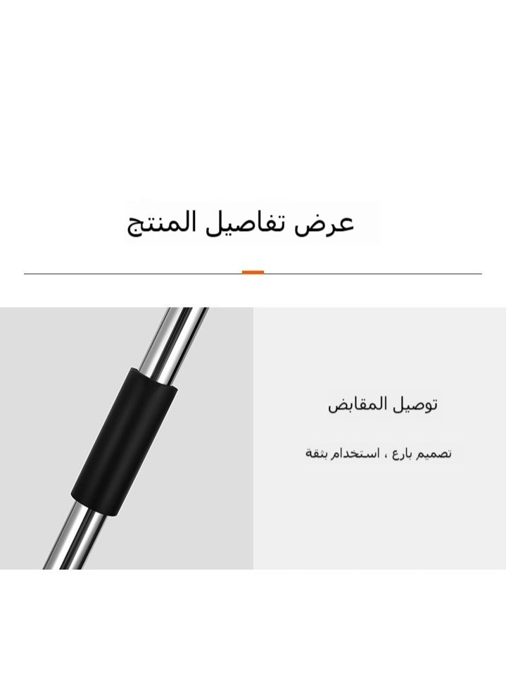 ممسحة بخاخ بدون غسل، ممسحة مسطحة منزلية مريحة للاستخدام الرطب والجاف، تنظيف دوار يدوي لإزالة الغبار  - Image 4