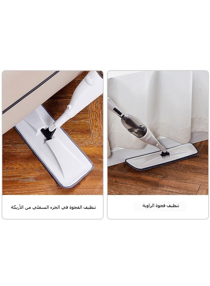 ممسحة بخاخ بدون غسل، ممسحة مسطحة منزلية مريحة للاستخدام الرطب والجاف، تنظيف دوار يدوي لإزالة الغبار  - Image 5
